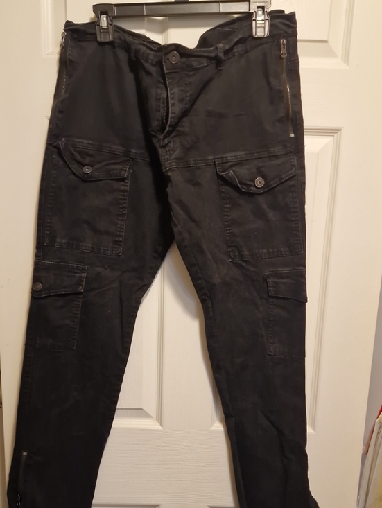 Other - Black Men's Cargo Pants - Classic Utility Style
